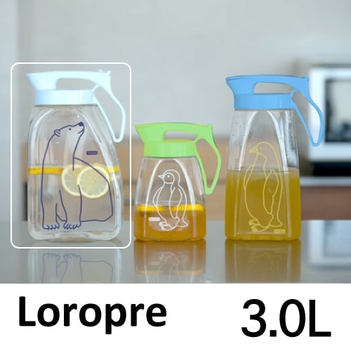 A倉庫】ピッチャー 3.0L【Loropre（ロロプレ）】 日本製 冷水 熱湯OK