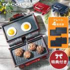 【レビューで特典】レコルト ２ウェイグリル アメット　ホットプレート ホットサンド 2WAYグリル 折りたたみ式 両面 小型 プレス 挟む ステーキ グリル 2【B倉庫】|ブランド名：ラ行|ブランド別