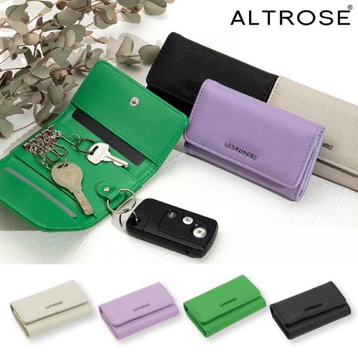 【A倉庫】[エルフ]   キーケース【 ALTROSE 】 キーケース アルトローズ レディース ファッション おしゃれ 革 フェイクレザー ｜ スマートキー  カードキー カード入れ おしゃれ コンパクト  車 通勤 札入れ か
