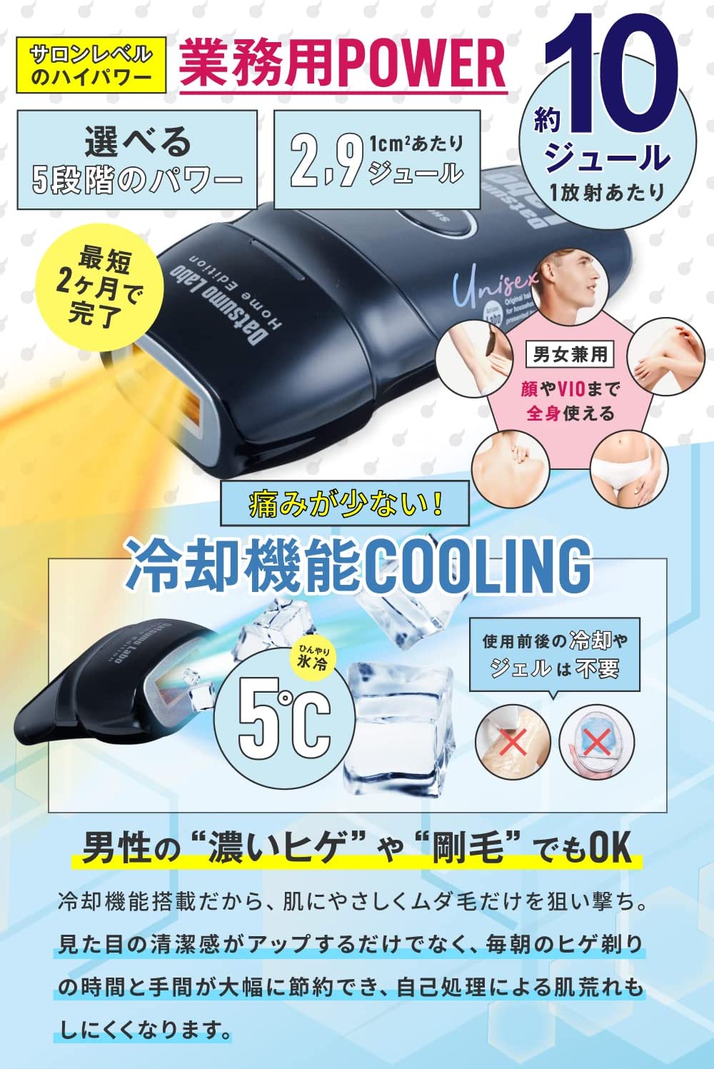 脱毛器【 Datsumo Labo 】脱毛ラボ ホームエディション 光美容器 DL001