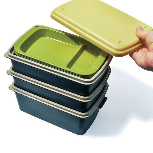 3段【 ピクニックランチボックス 】Picnic Lunch Box お弁当箱 重箱