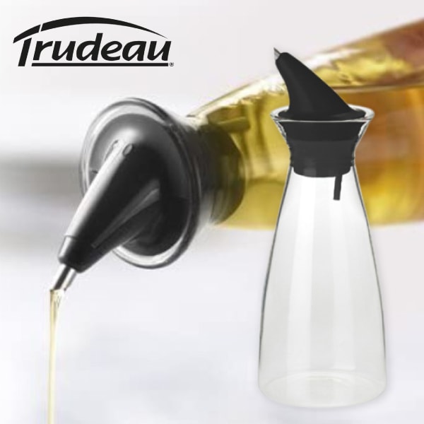 ドリップレス オイルボトル【 Trudeau 】トゥルードゥー ガラス製  調味料ボトル 調味料入れ 油入れ 調味料容器 ガラスボトル 詰め替え ドレッシング 【B倉庫】