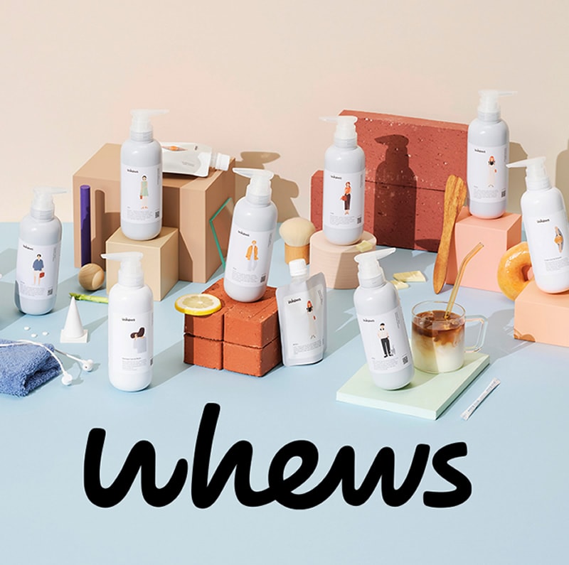 A倉庫】【 選べる シャンプーボトル 350ml 】whews（フューズ