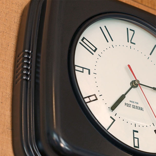 時計つきポスト 時計【 POST GENERAL】ビスファム ウォールクロック ポストジェネラル