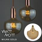 【A倉庫】WATTNOTT ＜ WILMA GOLD　CG150 ＞  ウィルマ ゴールド LED電球 E26 電球型蛍光灯 E26口金 PSE 日本仕様品  LineM ブランド別検索ブランド名：そ