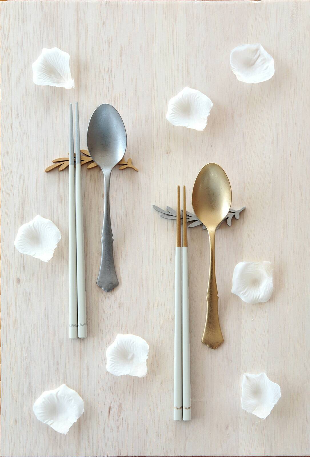 夫婦箸 & 箸置きセット 月桂樹 げっけいじゅ【送料無料】初膳 夫婦箸