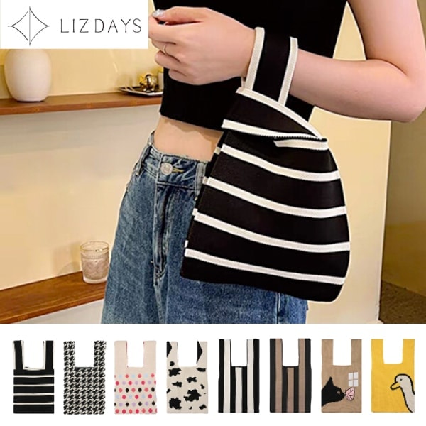 在庫限りSALE【ゆうパケット送料無料】 ニットバッグ jy-519 オール