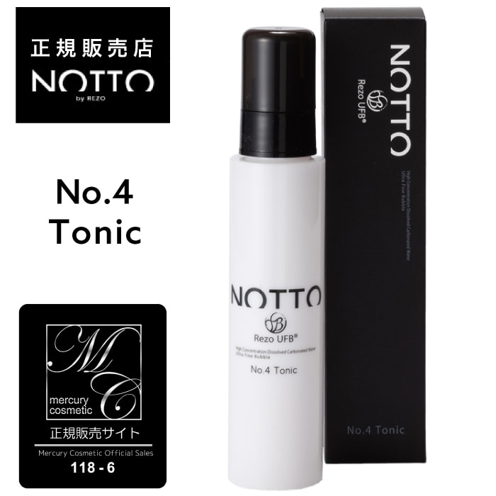 【A倉庫】【公式/正規販売店】No.4 ノット トニック 90ml ｜ NOTTO tonic no4 高濃度溶解炭酸技術 UFB ウルトラファインバブル 還元水 ナノミネラル 炭酸 保湿力 トリートメント不要 泡 無添加 ノンシリコン パラベンフリー 合成着色料不使用