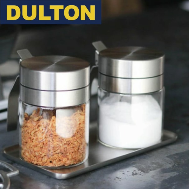 予約※ スパイス ジャー ウィズ スプーン【 DULTON 】SPICE JAR WITH SPOON ダルトン スパイスボトル 調味料入れ ポット ストッカー ガラス ステンレス 調味料 スパイス ボトル 保存 容器 保存瓶 調味料容器 スパイス入れ 調味料ポット 砂糖 シュガー ソルト R615-737 NXT