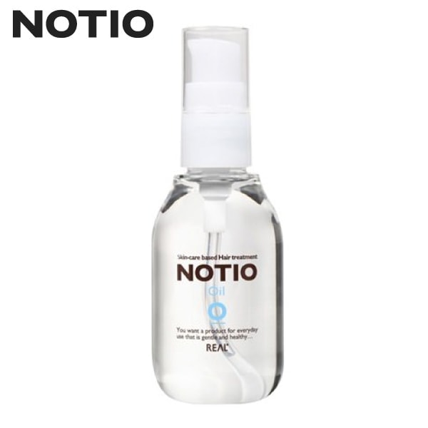 【A倉庫】【NOTIO】ノティオ オイル 80ml ｜ リアル化学 REAL スタイリング剤 ヘアスタイル ヘアオイル 保湿 敏感肌  ヘアケア NOTIO  美容室 サロン専売品 美容院 FJ