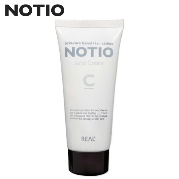 【A倉庫】【NOTIO】ノティオ ソリッド クリーム 90g｜ リアル化学 REALスタイリング剤 ヘアスタイル ヘアクリーム  保湿 敏感肌  ヘアケア NOTIO  美容室 サロン専売品 美容院 FJ