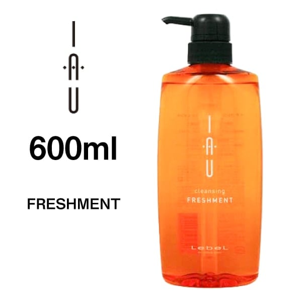 【A倉庫】【フレッシュメント ポンプ】Lebel　IAU　ルベル　イオ　クレンジング　フレッシュメント　600ml　シャンプー　（ yellow　D)