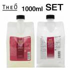 【A倉庫】【THEO 詰替用セット】ジオ スキャルプ　シャンプー　トリートメント　1000mL　シャンプー  ヘアケア スキンケア すっきり 保湿 頭皮ケア ニオイ ベタ ビューティーヘアケアシャンプ
