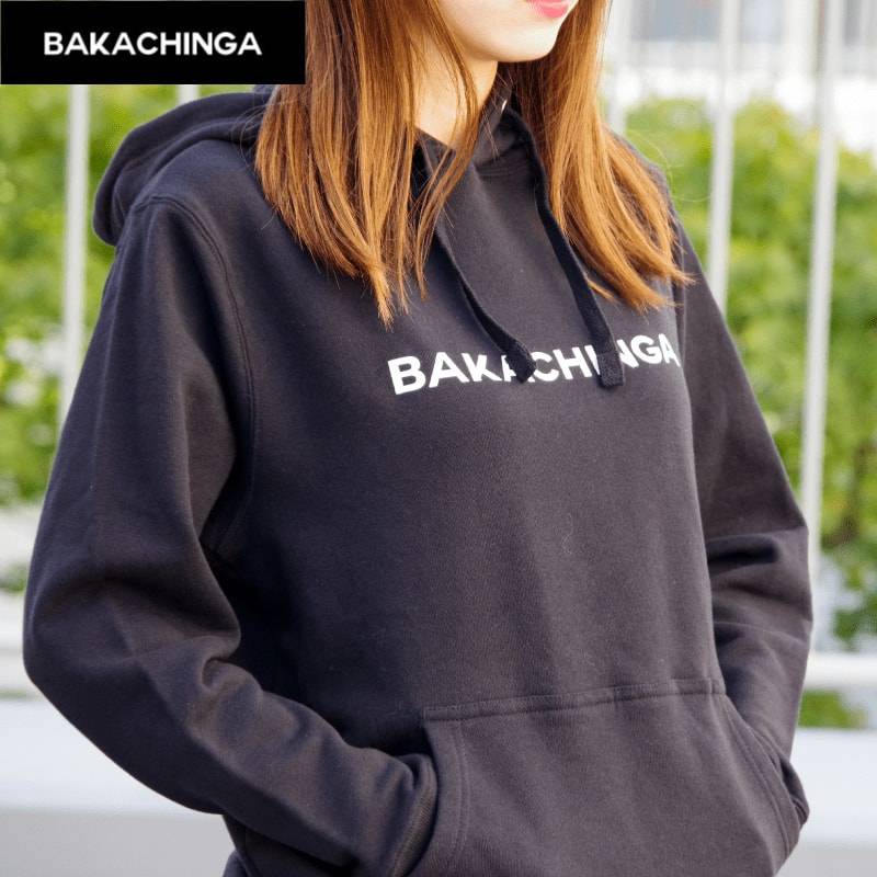 【A倉庫】BAKACHINGA パーカー ｜ BAKACHINGA スウェットパーカー 福岡 Tシャツ ご当地Tシャツ バカチンガ メンズ レディース キッズ ファッション 半袖 カットソー ロゴ  ロゴT LOGO TEE パロディー おもしろ 人気