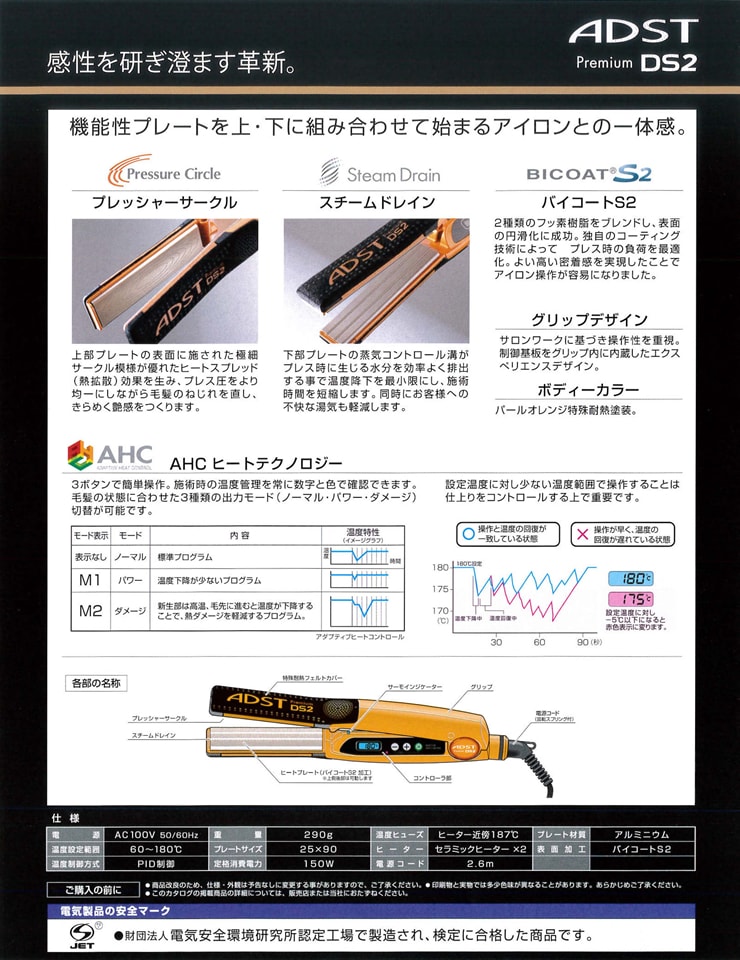 A倉庫】正規品【送料無料】ADST アドスト DS2 ストレートアイロン