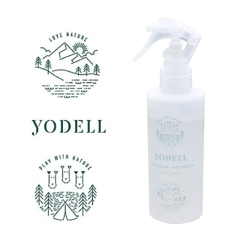 【A倉庫】【ミスト】YODELL OUTDOOR ヘア＆ボディドライウォッシュ ヨーデルアウトドア ヘア＆ボディ ドライウォッシュ ｜ 西部頭髪 ドライシャンプー風 アウ イベントサウナで使えるおすすめアイテム