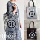 【A倉庫】＜Mサイズ＞【NEW】Ｈ スパンコールバッグ  トートバッグ 薄型バッグ レディース  カジュアル  バッグ  BAG デザイン  H バッグ ロゴバッグ レザ ブランド別検索ブランド名：ハ