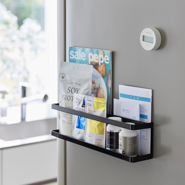 tower《 マグネット冷蔵庫横サプリ＆調味料ラック タワー 》収納ラック