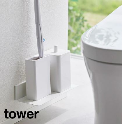 tower《 石こうボード壁対応浮かせるトイレ棚 タワー 》収納棚 収納