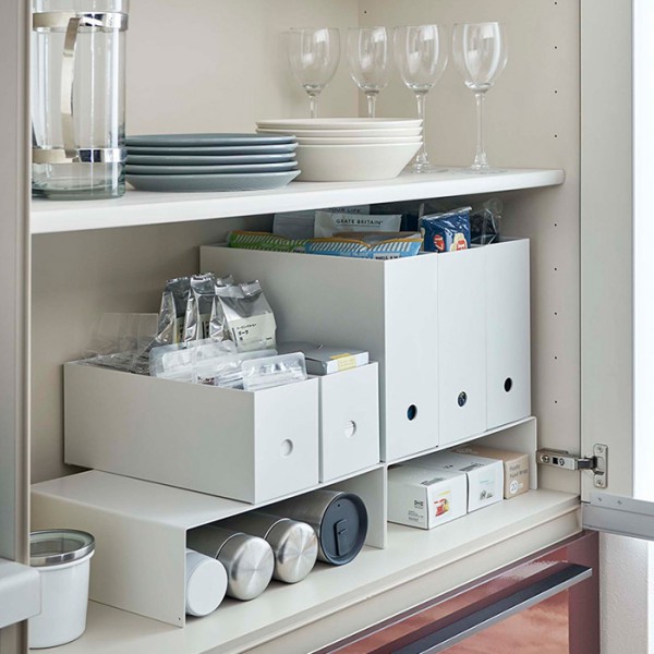 キッチンラック 収納棚 tower《 収納ボックス下ラック タワー 2個組 》コの字ボックス