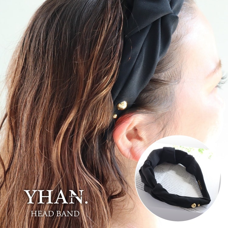 【A倉庫】日本製【 YHAN 】カチューシャ  ヘアアクセサリー -  ヤン レディース -  レディースファッション ファッション雑貨 ヘアアレンジグッズ  幅広  ヘアバンド 大人可愛い レディース パーティー  GOLD ゴ