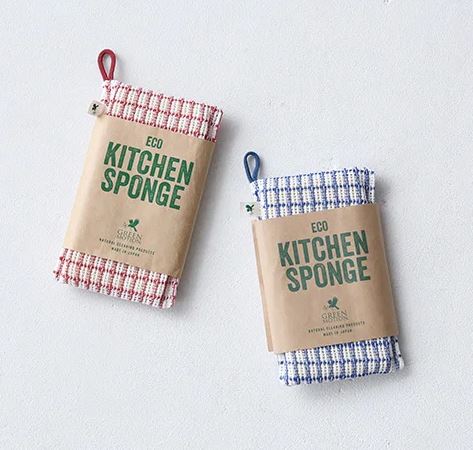 スポンジ【 ECO KITCHEN SPONGE 】エコキッチンスポンジ グリーンモーション 水だけで洗えるエコなスポンジ 洗剤不要 エコ ゴムのチカラ 食器 鍋 シンク コンロ キッチン 掃除 水回り ガラス 水垢 アウトドア キャンプ 日本製 綿 GREEN MOTION （MCS）