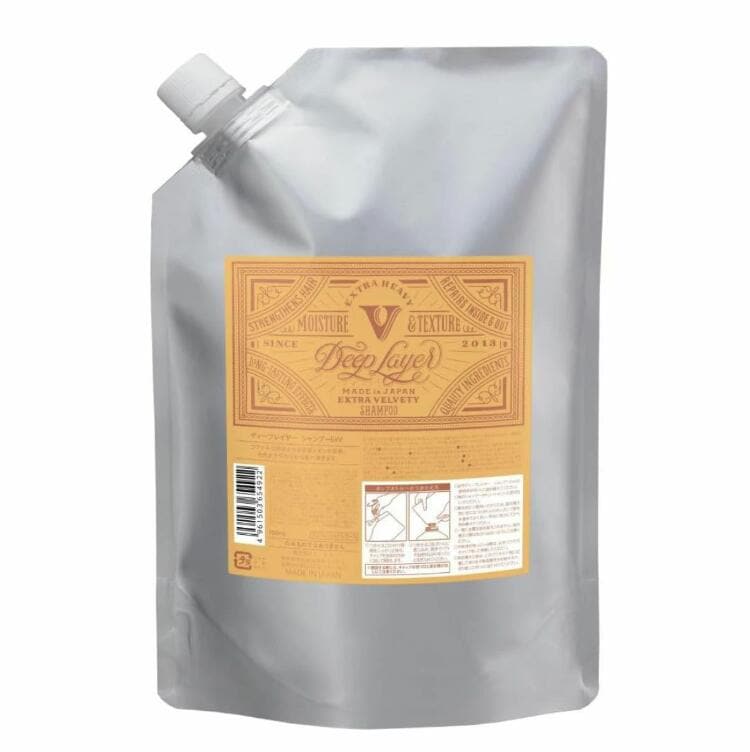 【A倉庫】【 詰替用 VELVETY 】ディープレイヤー シャンプー EXTRA VELVETY（エクストラベルベッティ） 750mL Deep Layer  b-ex ビーエックス ビューティーエクスペリエンス EXG ダメージケア ダメージ毛 アミノ酸 シトラス ブロッサム ゴワつき (dda)