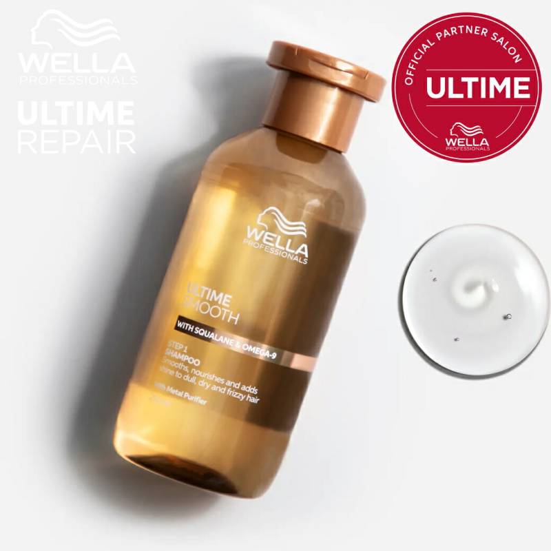 【A倉庫】シャンプー【 送料無料/正規販売店 】ウエラ アルタイム スムース シャンプー　250ml 　WELLA ULTIME SMOOTH　ヘアケア シャンプー ダメージ補修 ダメージケア ブリーチ毛 ヘアカラー パーマ 美髪