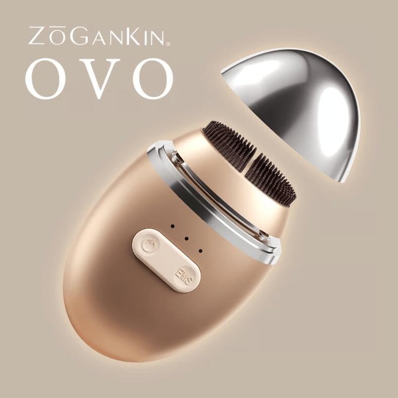 【A倉庫】 正規品【 EMSクレンジング 】ZOGANKIN OVO（ ゾーガンキン オーヴォ ）EMSクレンジ ング 防水 青色LED 赤色LED 電気ブラシ EMS搭載 美顔器 リフトアップ  ヘッドスパ フェイスライン 洗顔 毛穴 汚れ 洗浄 顔 ems  美肌 美顔 ゾウガンキン ZOUGANKIN オーボ