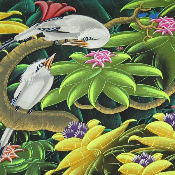 バリ島#ウブドゥ#絵画#鳥#アート#インテリア#癒し（インテリア