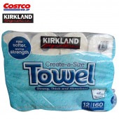 コストコ COSTCO KIRKLAND(カークランド) 2枚重ね ペーパータオル 紙タオル クリエイトAサイズ 12ロール ITEM/580517