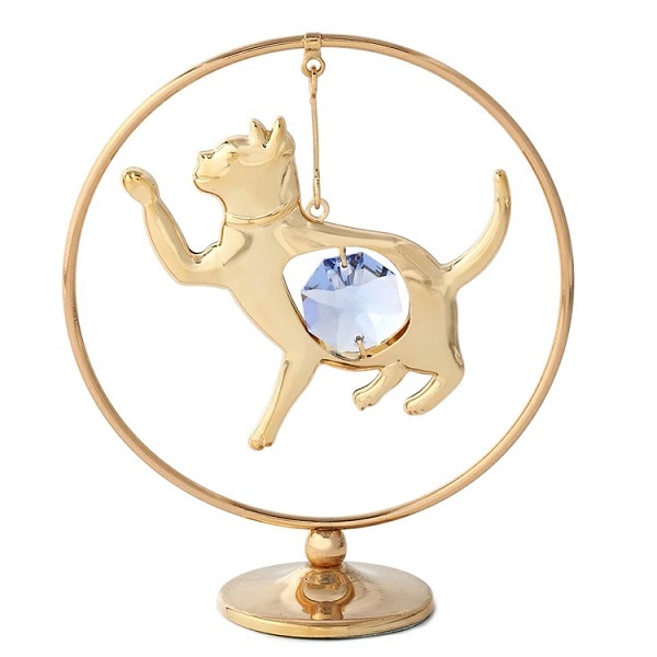 スワロフスキー、猫の置物 スワロフスキー 置物 ネコ メインクーン 5135919