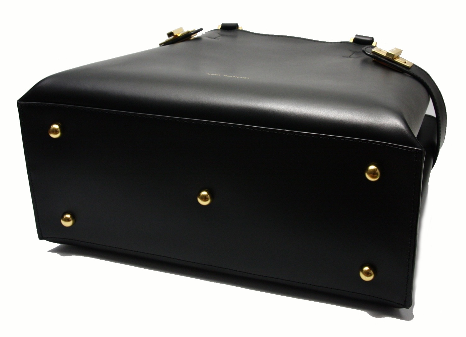 LEATHER HANDBAG　BOR_0010_BK　COLOR: BLACK