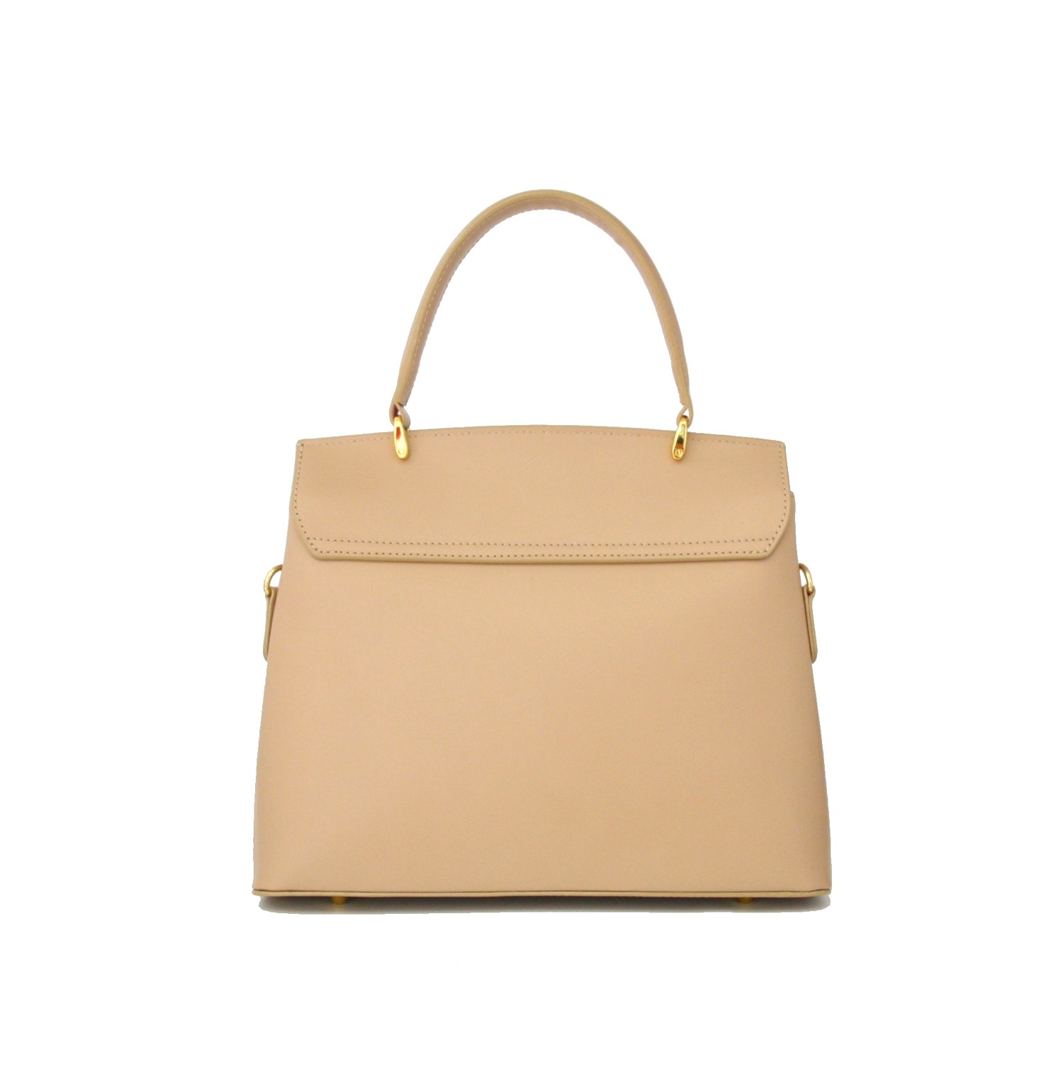 LEATHER HANDBAG　BOR_0020_PE　COLOR: PEACH