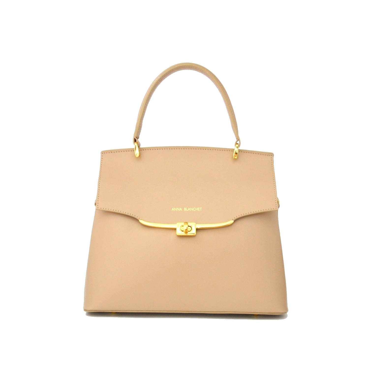 LEATHER HANDBAG　BOR_0020_PE　COLOR: PEACH