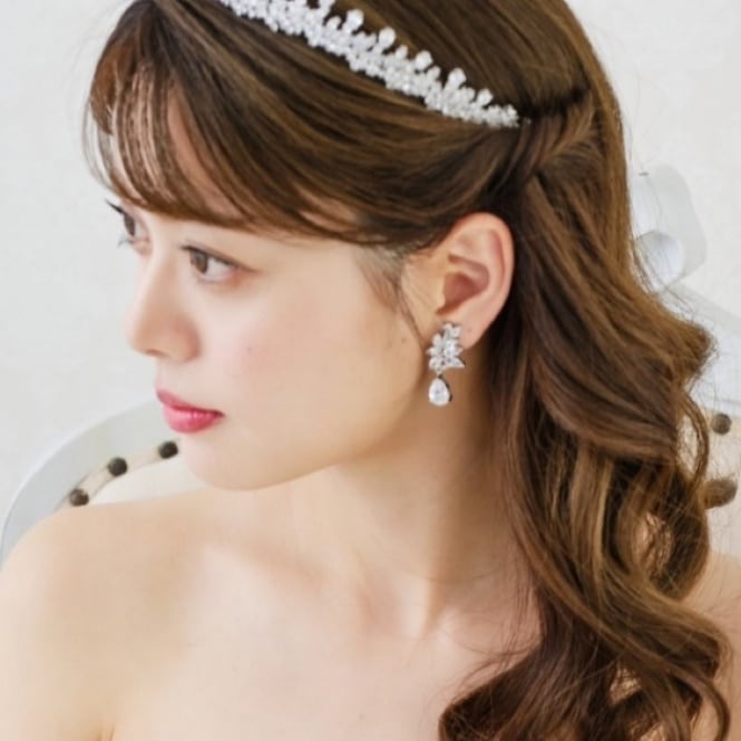 Kei'co「ウェディングアクセサリーNo.6（ピアス）」 唯一無二のおしゃれ花嫁に。「Kei'co」のブライダルジュエリーを