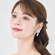 リボンイヤリング/ピアス EK23