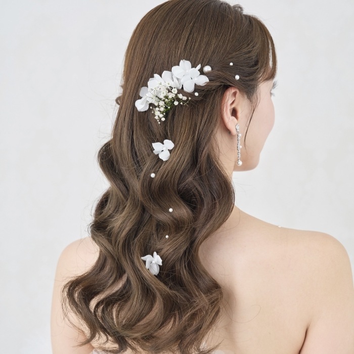 ANNAN WEDDING ヘッドドレス　お花　MA127 ブライダルアクセサリーのアンナンウェディング