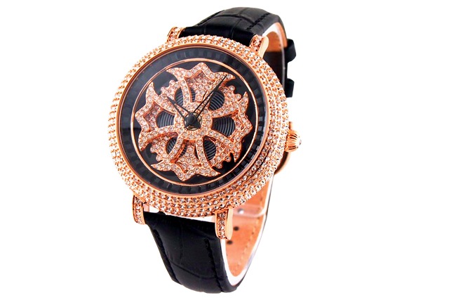 幻想的 ミニクロスゴールドベゼル【ブラック×ホワイト】1206-0201