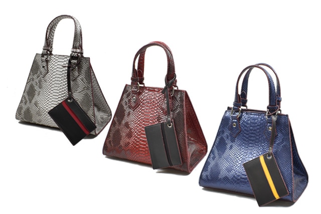 超美品 ETRO パイソン型押し レザー 2WAYバッグ sankyo shokai（三京商会） ＜爆買＞パイソンバッグ レディース