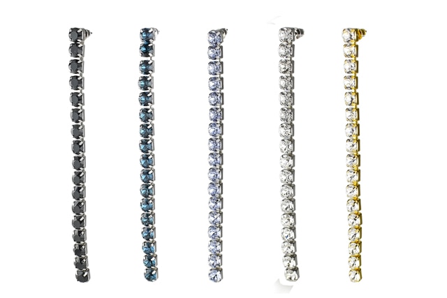 ピアス　刻印 ラインストーン 1 5mmノラインストーンピアス～5粒タイプ アクセサリー[品番