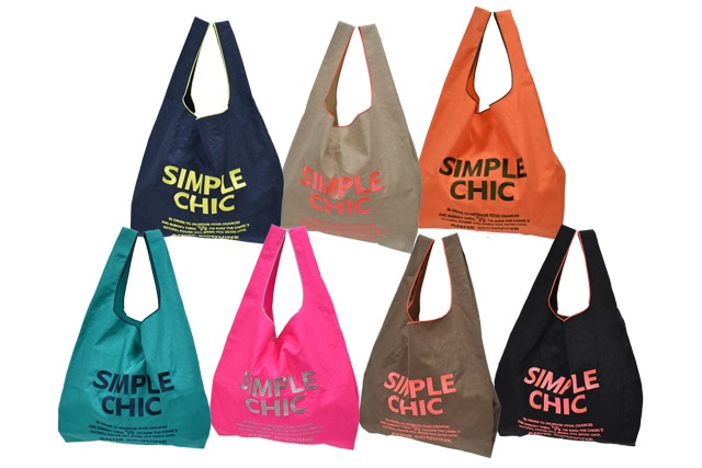SIMPLE CHIC 刺繍入りエコバッグ／2413 | バッグ,エコバッグ