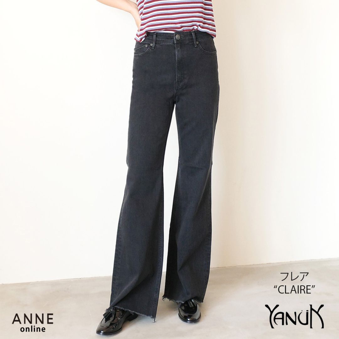 YANUK ヤヌーク】Low Rise Trick Denim ボーイズストレート LEA の通販