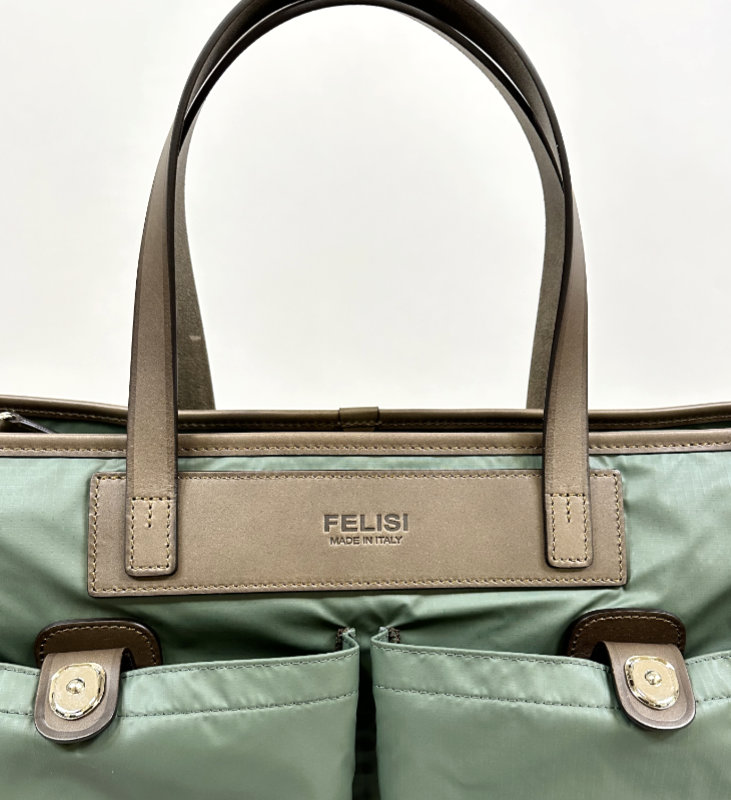 ✨美品✨Felisi フェリージ P4 カーキ Felisi - Felisi / フェリージ | P4 リモンタナイロン レザー
