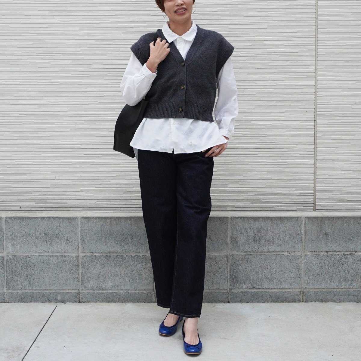 シャツ ブラウス 「D.M.G. / ディーエムジー」 コットンタイプライター ボリュームスリーブブラウス レディース スタンドカラーシャツ ドミンゴ DMG プルオーバーワイド