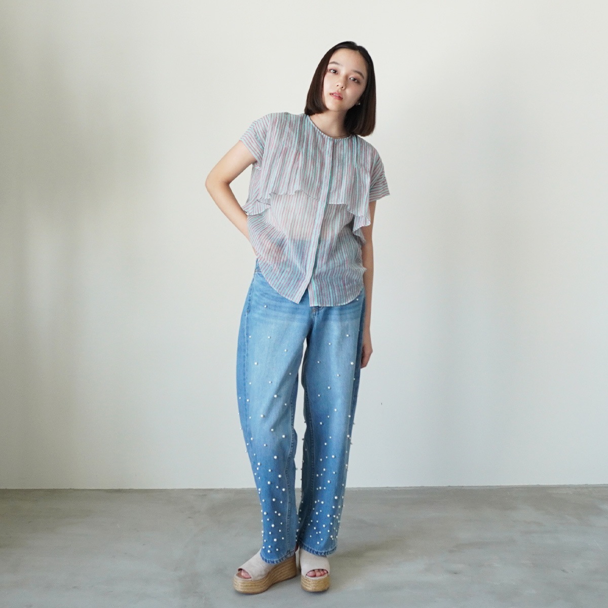 【SOULEIADO ソレイアード】ブラウス　