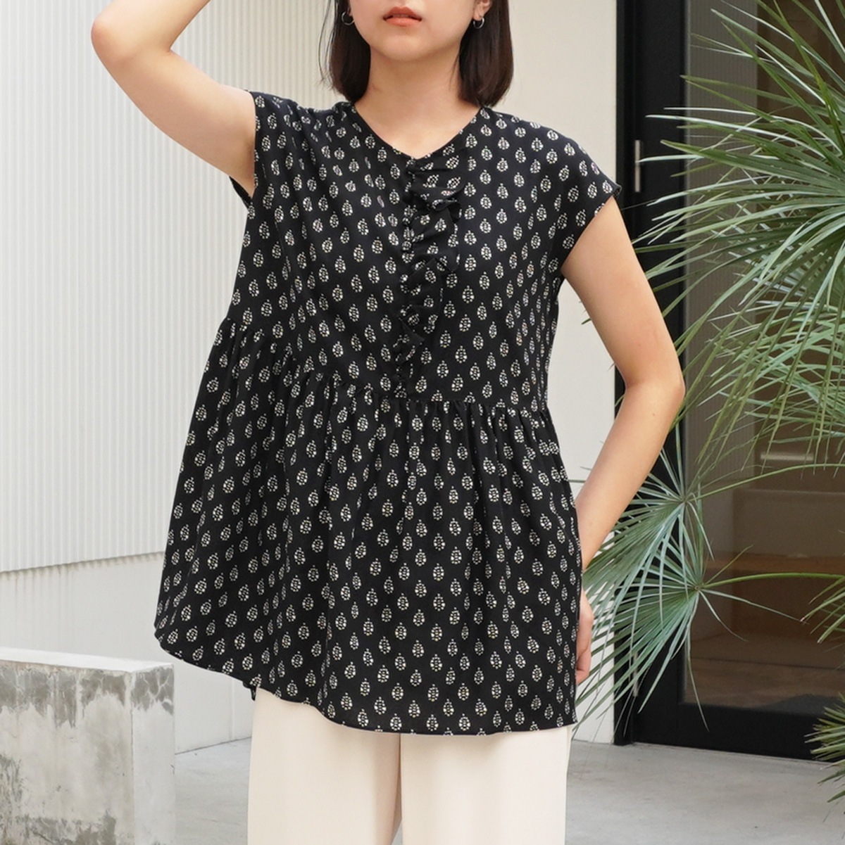 【SOULEIADO ソレイアード】ブラウス