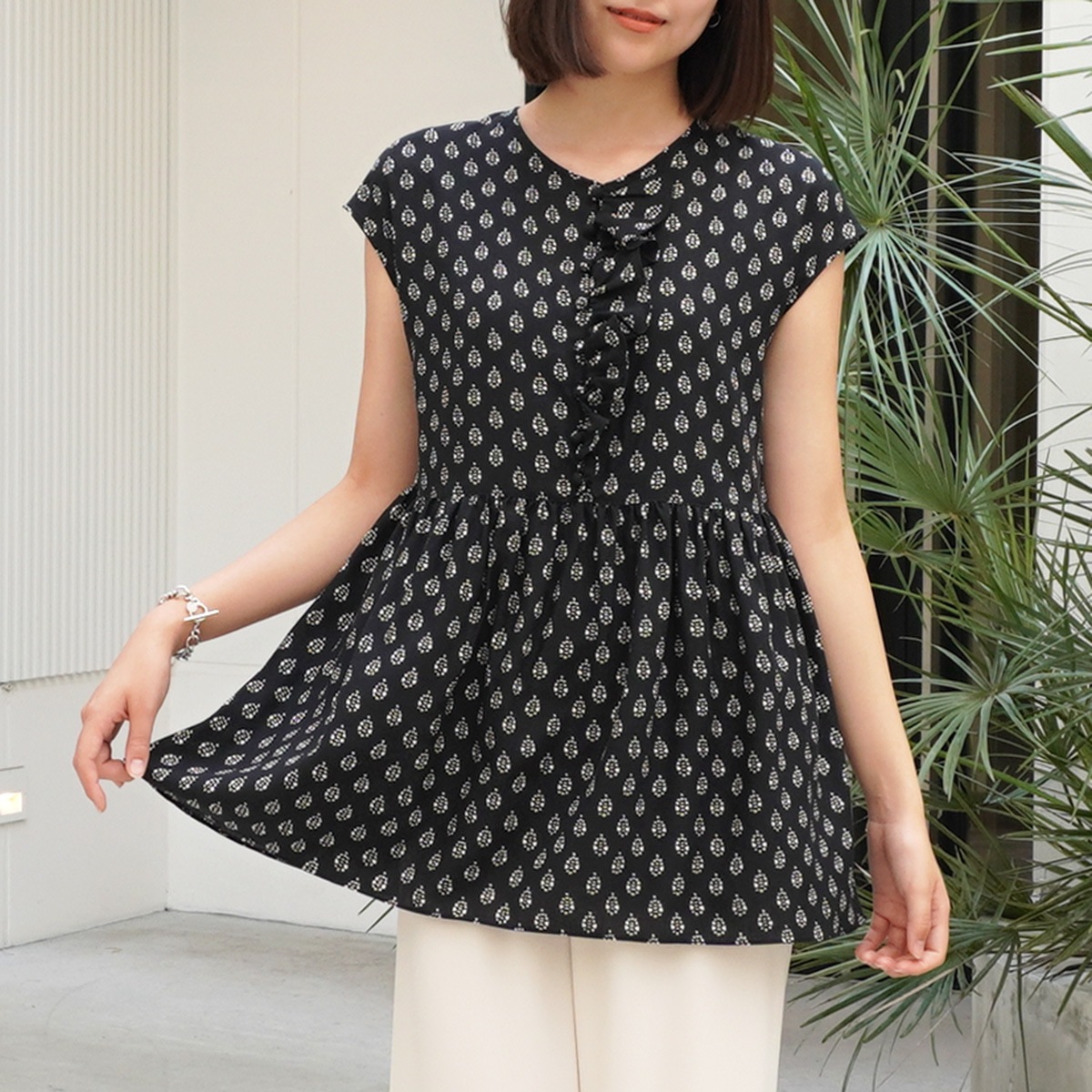 【SOULEIADO ソレイアード】ブラウス