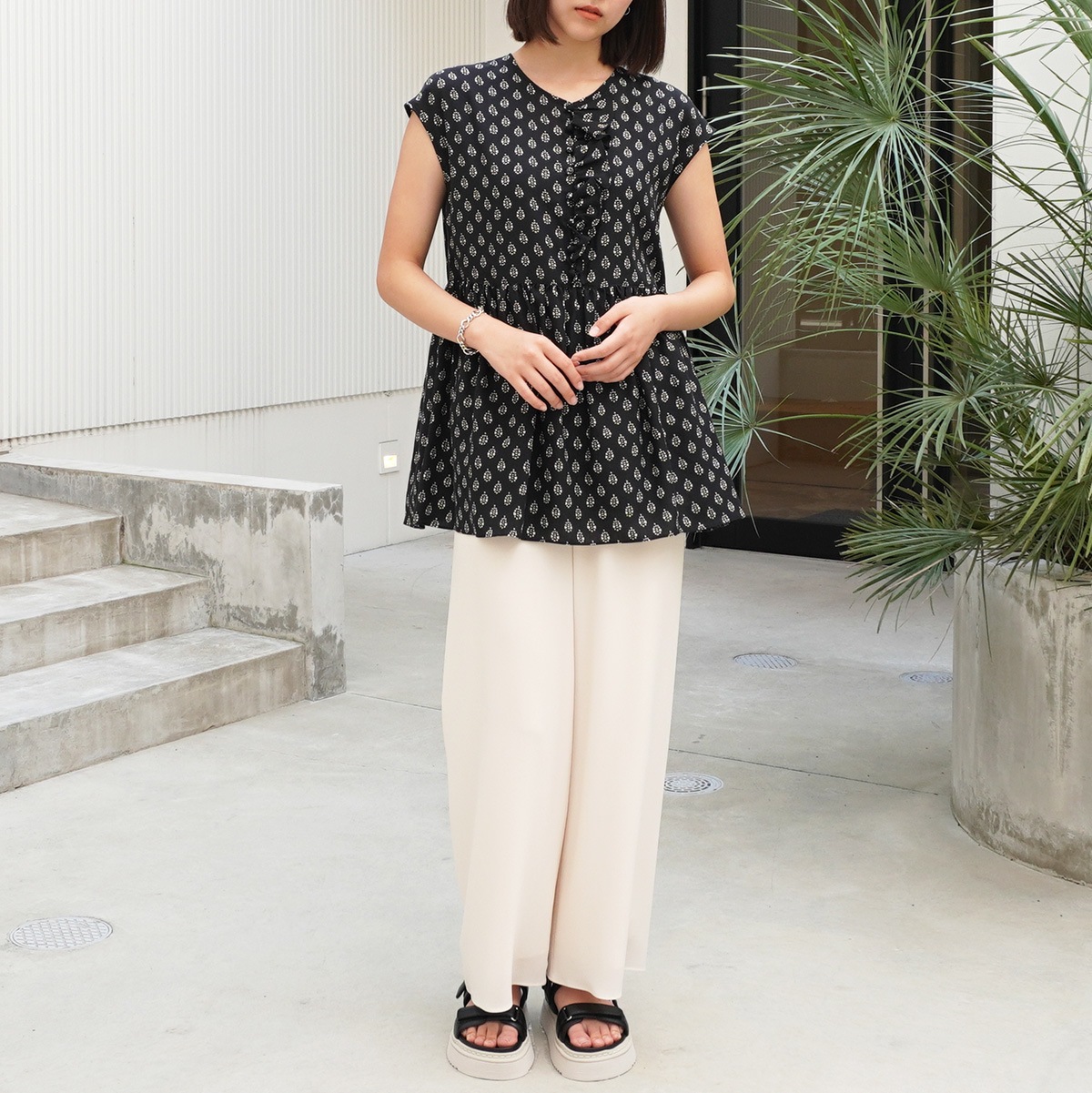 【SOULEIADO ソレイアード】ブラウス