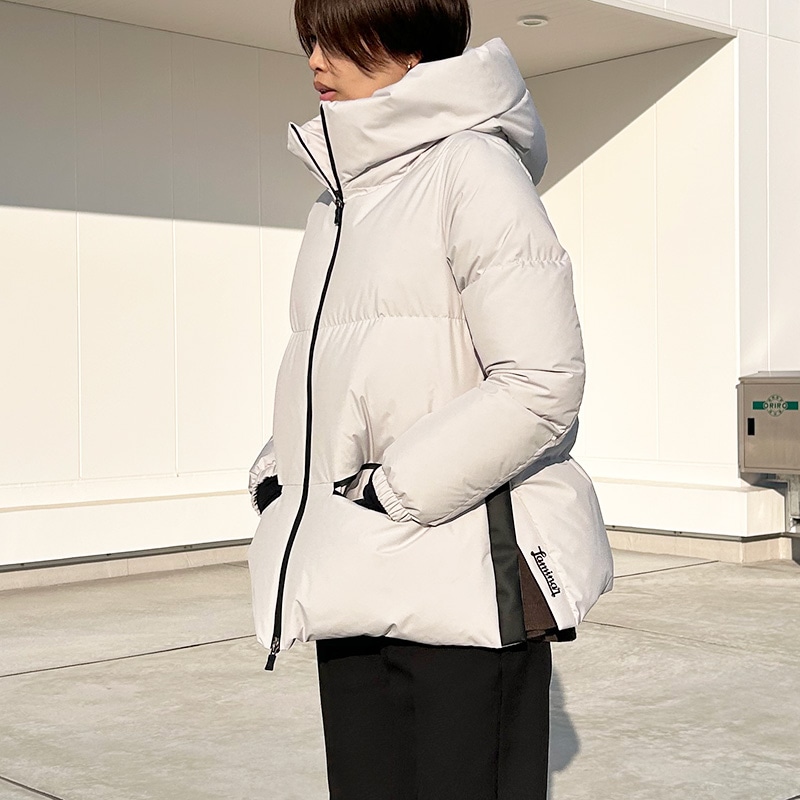 HERNO ヘルノ 袖シャーリング ブルゾン ジャケット ホワイト 40 HERNO